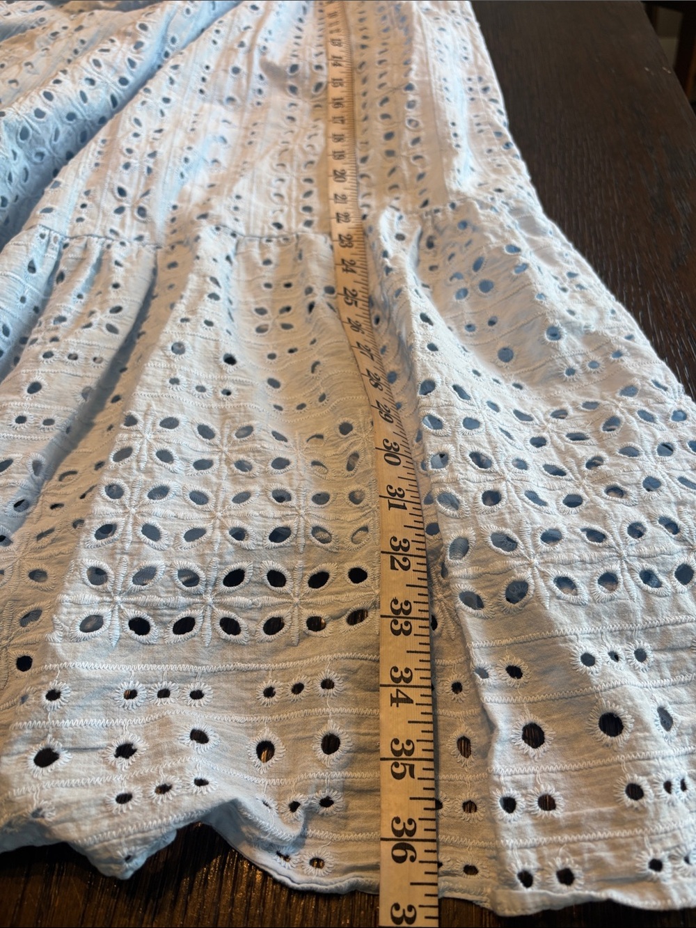 ELOQUII Light Blue Eyelet Easy Dress Size 16 - Picture 8 of 9